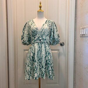 christian lacroix green linen dress | Dresses | Nwt Christian Lacroix Mini Wrap Butterfly Garden Floral Size Med christmas parties